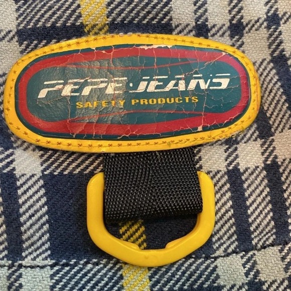 Vintage 90s Pepe Jeans London XL Blue Plaid Flannel Zip Up Shirt Jacket Menswear - Picture 4 of 10